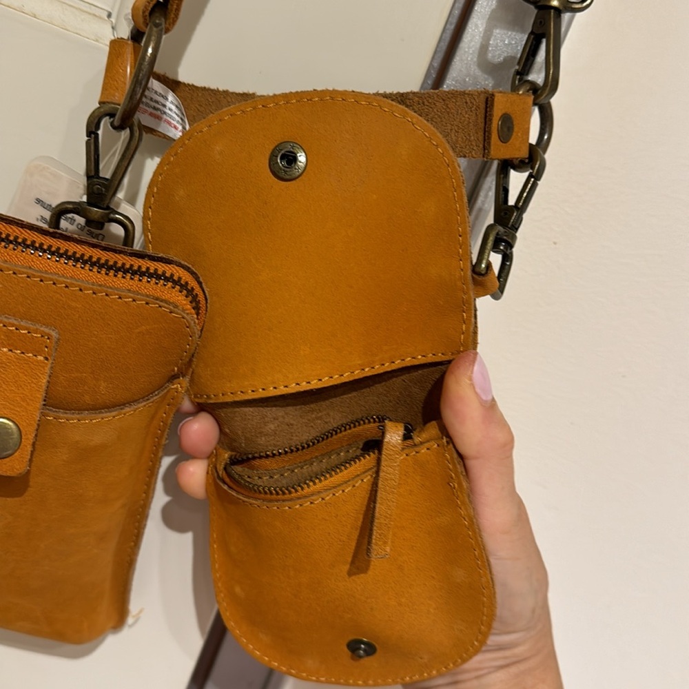 Free People Mustard Crossbody Bag
